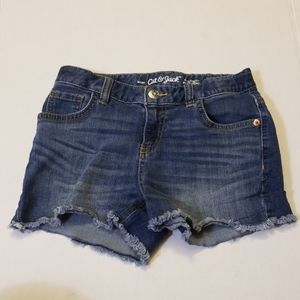 Cat & Jack Cut Off Shorts Girls 10/12 Jean